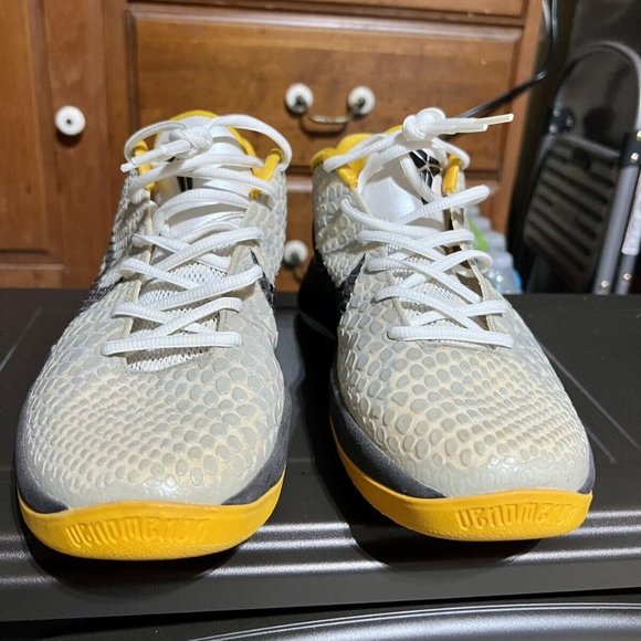 Kobe VI 6 Del Sol White Yellow Steelers Size 13 429659-103 - Picture 3 of 5